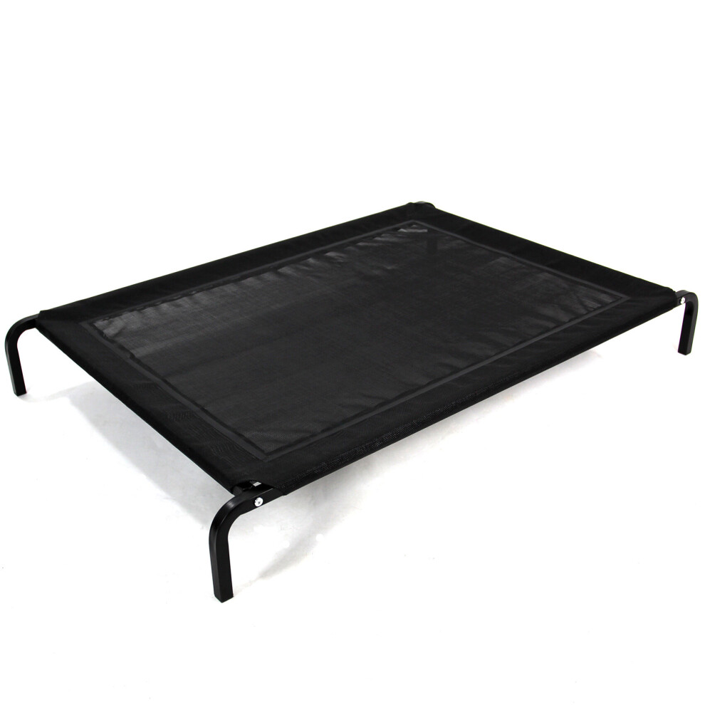 Actiaspet Large Elevated Dog Bed With Mesh Cot Black