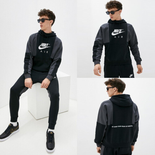 Nike (L) Nike Air Mens Contrast Pullover Hooded Tracksuit Set