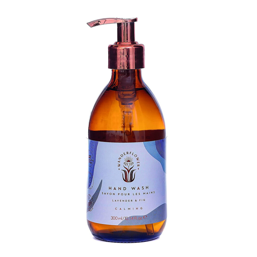 Wanderflower Lavender Calming Hand Wash & Fig Fragranced Cruelty Free 300Ml
