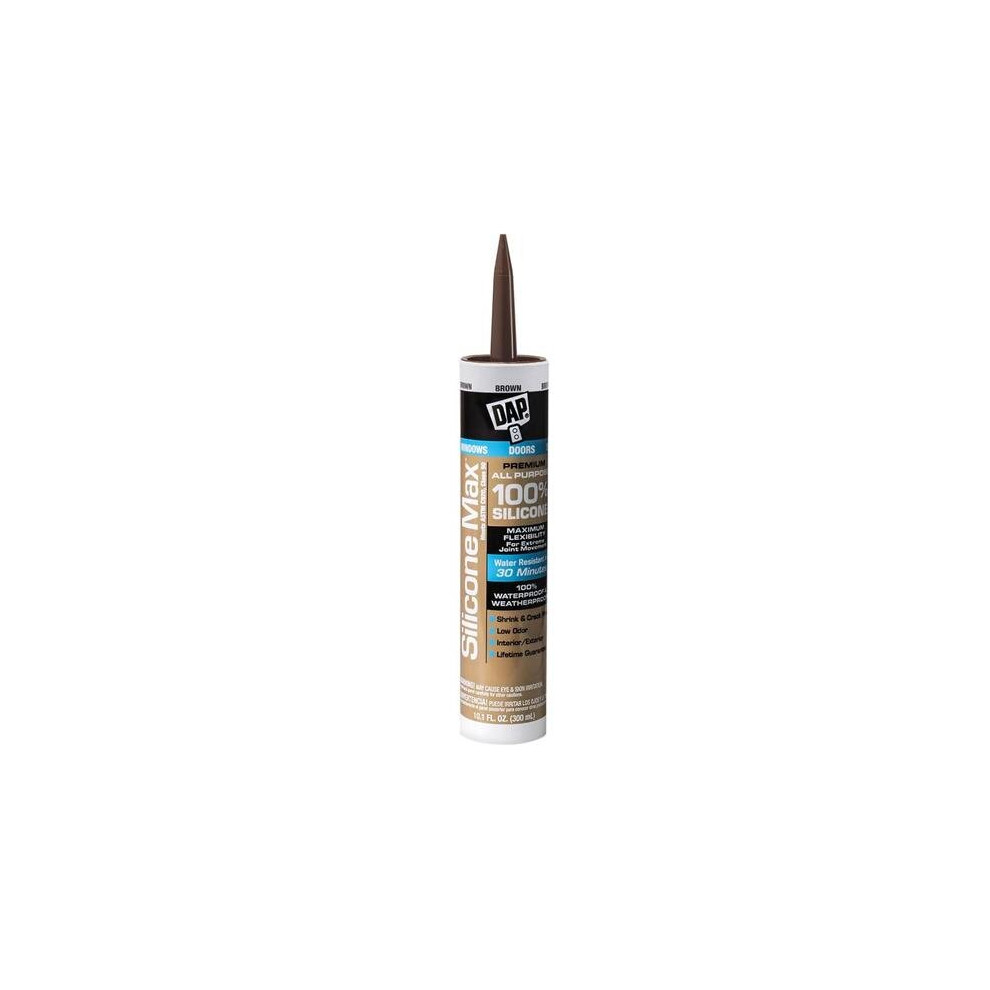 Dap 10.1 Oz Silicone Max Sealant, Brown 758218456132
