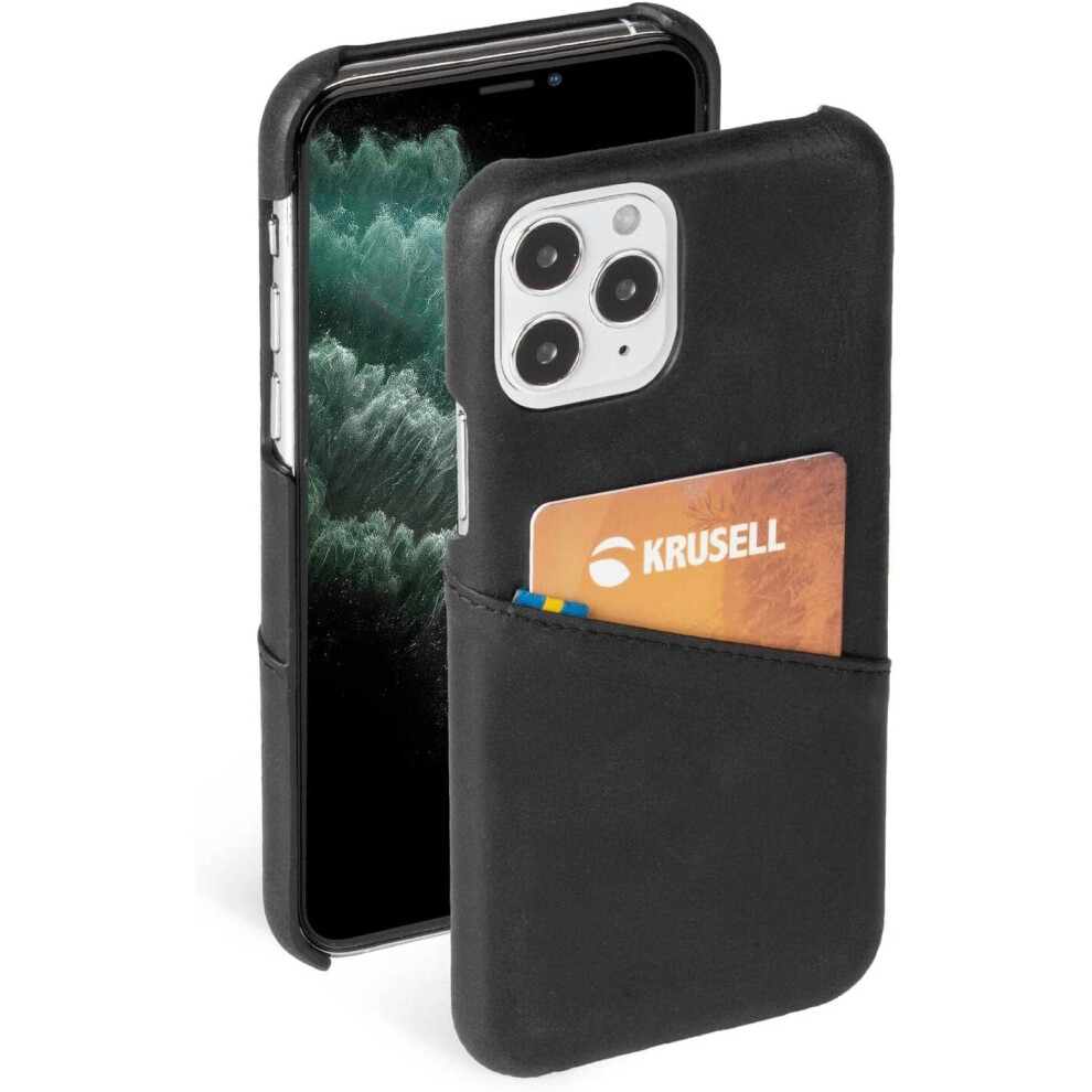 Krusell Sunne Card Cover For Iphone 12/Pro 6.1" Vintage Black 7394090621669