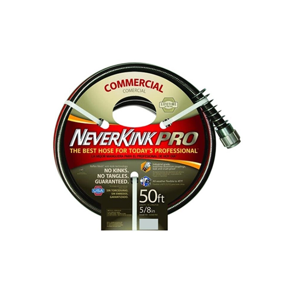 Apex 8844-50 0.63 in. ID x 50 ft. Neverkink Pro Commercial Duty Garden Hose