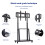 Heavy Duty TV Mount Stand on Wheels Rolling TV Floor Bracket 4