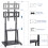 Heavy Duty TV Mount Stand on Wheels Rolling TV Floor Bracket 3
