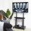 Heavy Duty TV Mount Stand on Wheels Rolling TV Floor Bracket 8