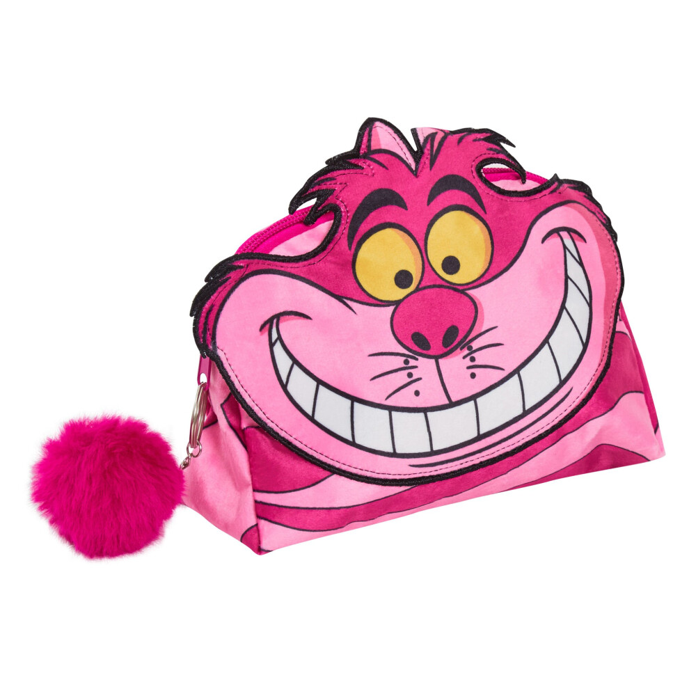 Disney (Pink) Cheshire Cat Make Up Bag For Women Cosmetic Toiletries Bag Pencil Case Pink