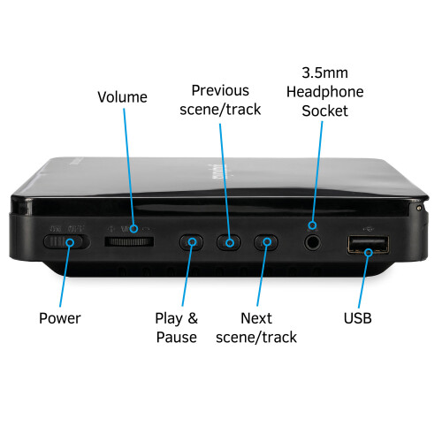 Grouptronics (Black) Grouptronics Small Multi Region HDMI DVD Player 2