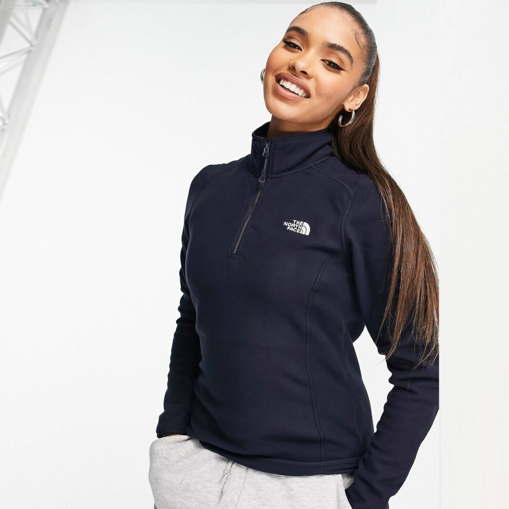 (XS) The North Face Womens 100 Glacier 1/4 Zip Fleece