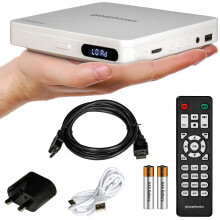 (White) Grouptronics Small Multi Region HDMI DVD Player