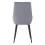 Living And Home (Grey) 2pcs Velvet Metal Legs Button Upholstered Dining Chairs 5