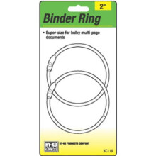 Hy-Ko Products KC119 2 in. Binder Ring, 2 Pack, Pack Of 5
