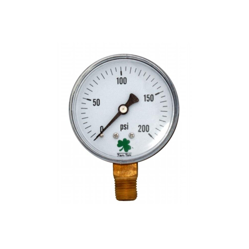 Zenport 0-200 Psi Dry Air Pressure Gauge 758218986967