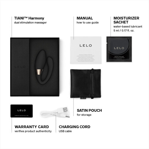 LELO (Black) LELO TIANI Harmony - App Connected Couples Massager 2