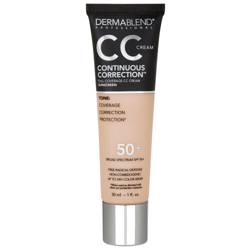 Dermablend Continuous Correction CC Cream Foundation SPF 50+, Volledige Dekking & Kleurcorrector