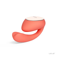(Coral Red) LELO IDA Wave - App Connected Couples Massager