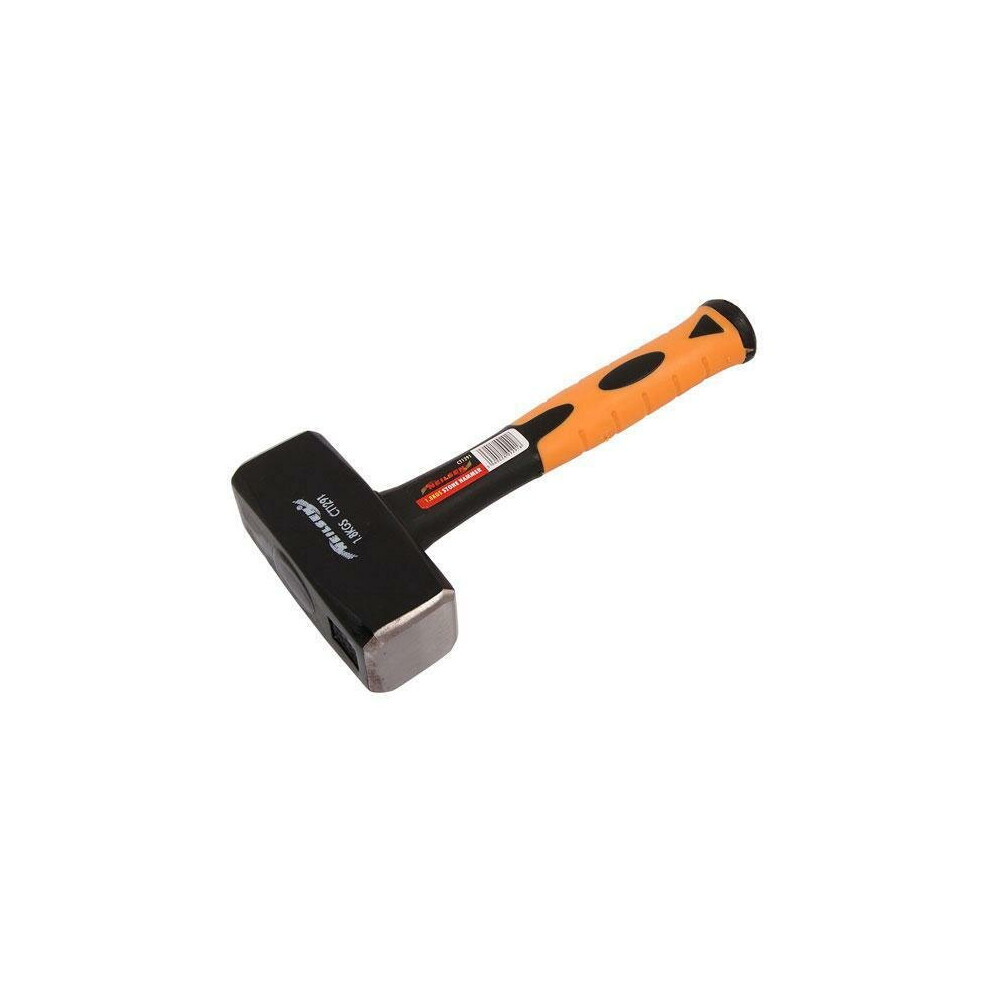 Neilsen Heavy Duty 1.8Kg Fibreglass Handle Sledge Club Stone Lump Hammer New Ct1291