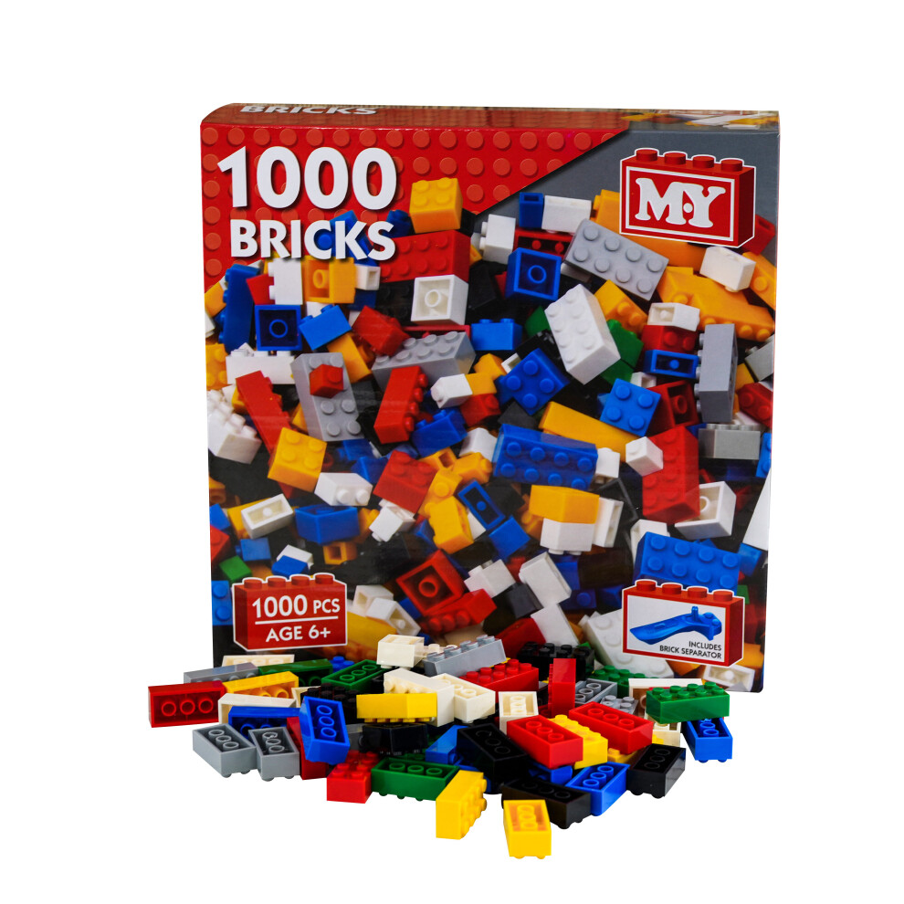 1000 Piece Building Bricks Blocks Build Construction Toy Compatible Play Set