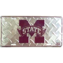 212 Main 2600 6 x 12 in. Mississippi State Bulldogs Diamond License Plate