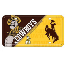 212 Main MTG520102 6 x 12 in. Wyoming Cowboys NCAA Metal License Plate