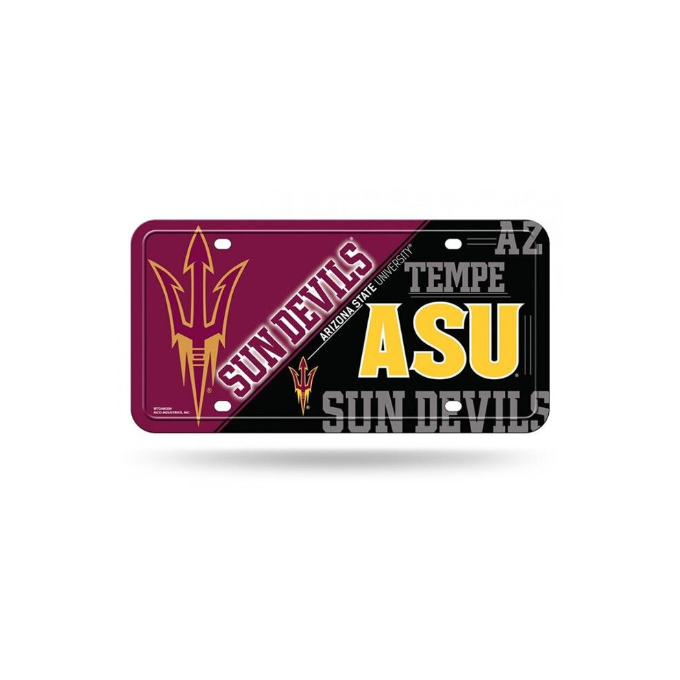 212 Main Mtg460204 6 X 12 In. Asu Arizona State Sun Devils Metal License Plate 094746341220