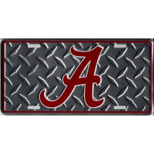 212 Main LP2570 6 x 12 in. Alabama Crimson Tide Diamond License Plate