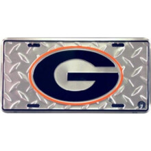 212 Main 2573 6 x 12 in. Georgia Bulldogs Diamond License Plate