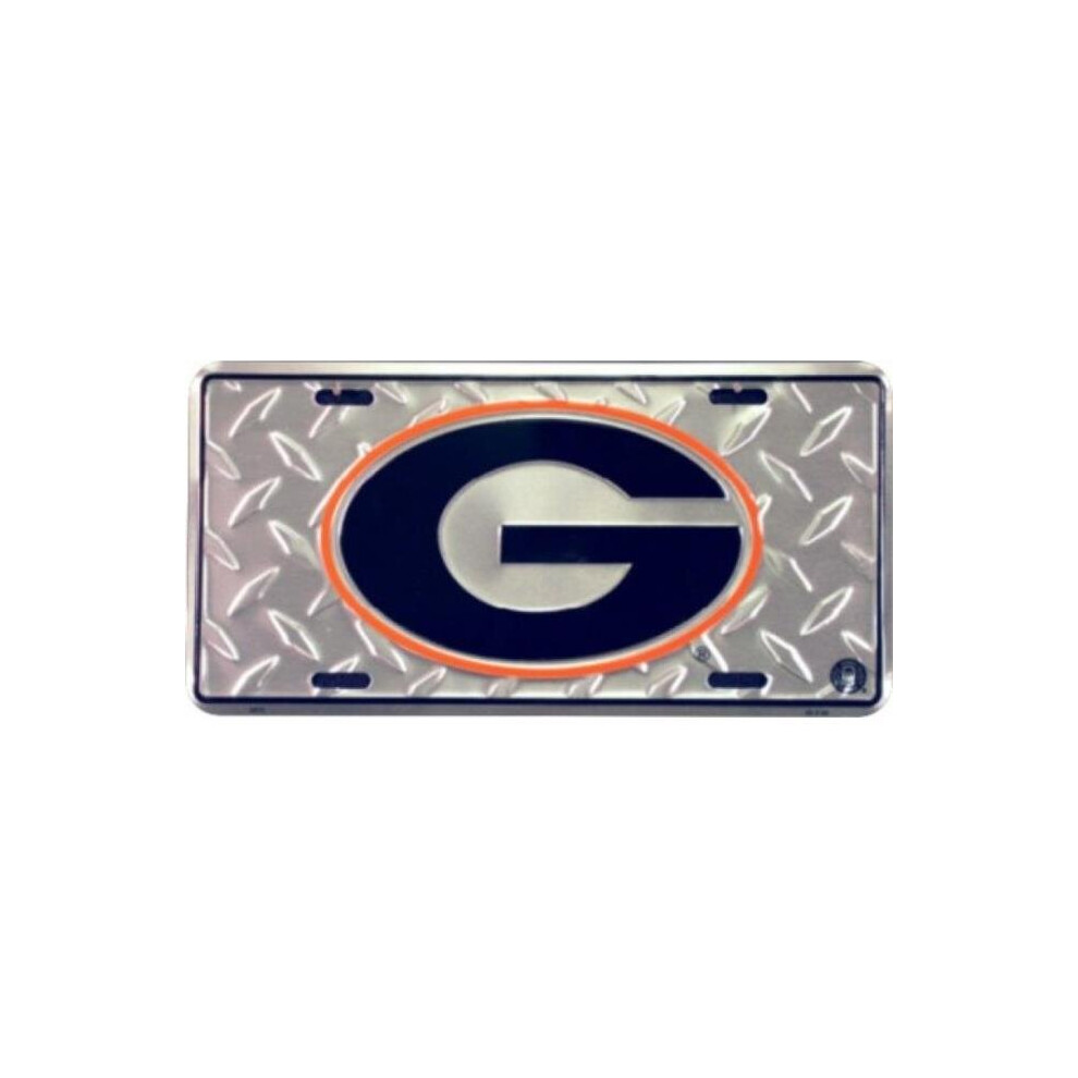 212 Main 2573 6 X 12 In. Georgia Bulldogs Diamond License Plate 783935036305