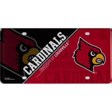 212 Main MTG190003 6 x 12 in. Louisville Cardinals Metal License Plate