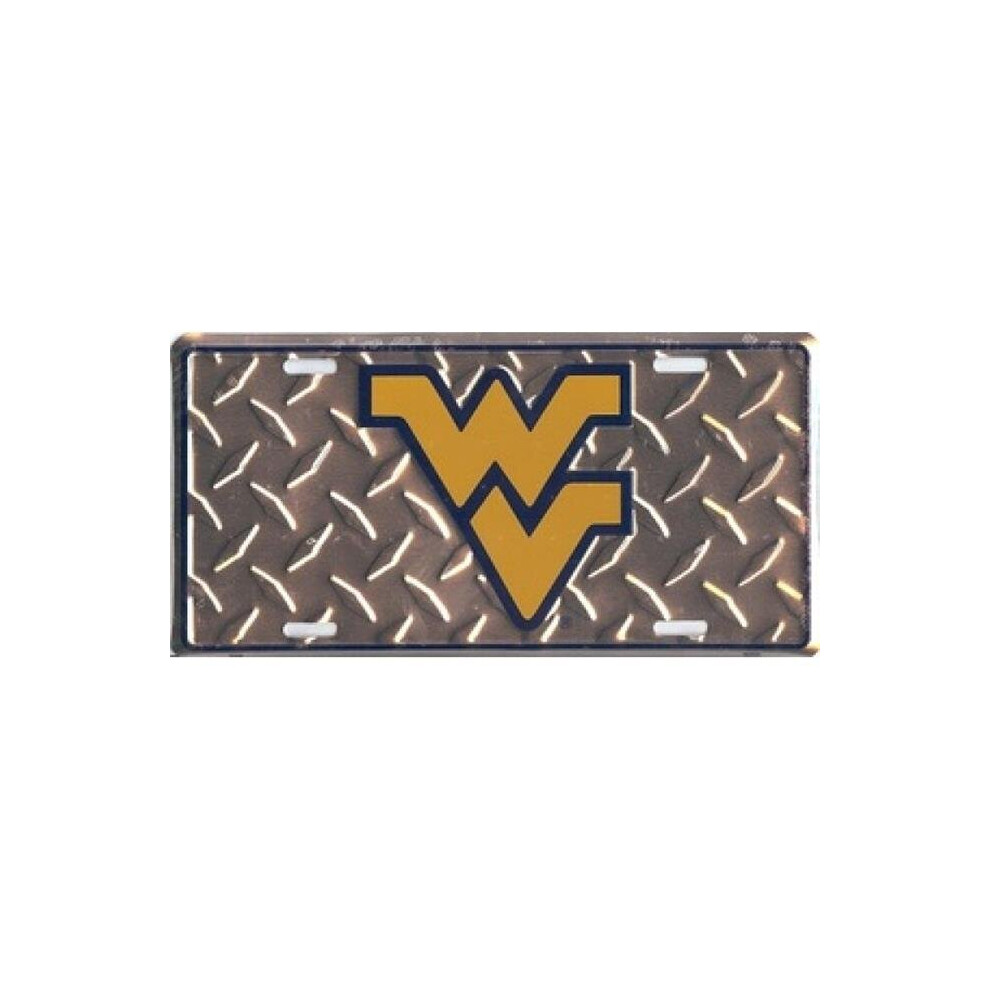 212 Main 2658 6 X 12 In. West Virginia University Mountaineers License Plate 783935036381