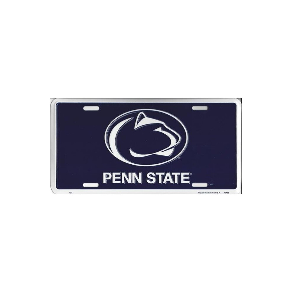 212 Main 427 6 X 12 In. Penn State Nittany Lions License Plate Blue 783935036053