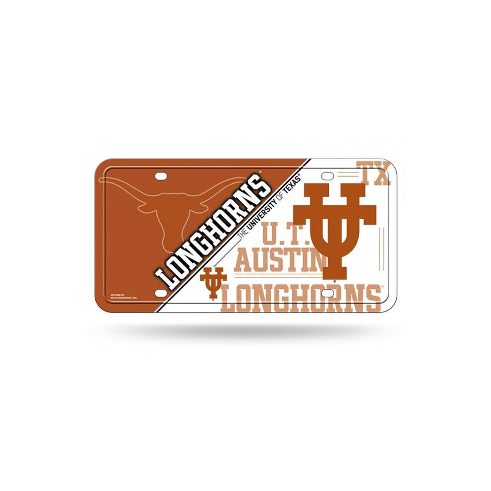 212 Main Mtg260102 6 X 12 In. Texas Longhorns Metal License Plate 094746362928