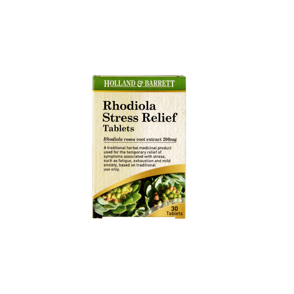 Holland & Barrett Rhodiola Stress Relief 60 Tablets 200mg