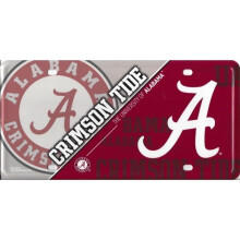 212 Main MTG150103 6 x 12 in. Alabama Crimson Tide Metal License Plate