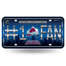 212 Main MTF6902 6 x 12 in. Colorado Avalanche No.1 Fan License Plate
