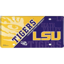 212 Main MTG170103 6 x 12 in. LSU Tigers Metal License Plate