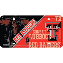 212 Main MTG260802 6 x 12 in. Texas Tech Red Raiders Metal License Plate