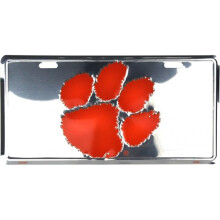 212 Main SUP50065 6 x 12 in. Clemson Tigers Anodized Metal License Plate
