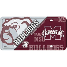 212 Main MTG160103 6 x 12 in. Mississippi State Bulldogs Metal License Plate