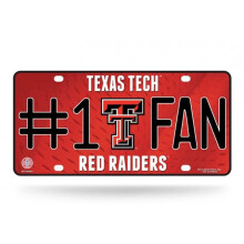 212 Main MTF260801 6 x 12 in. Texas Tech Red Raiders No.1 Fan License Plate