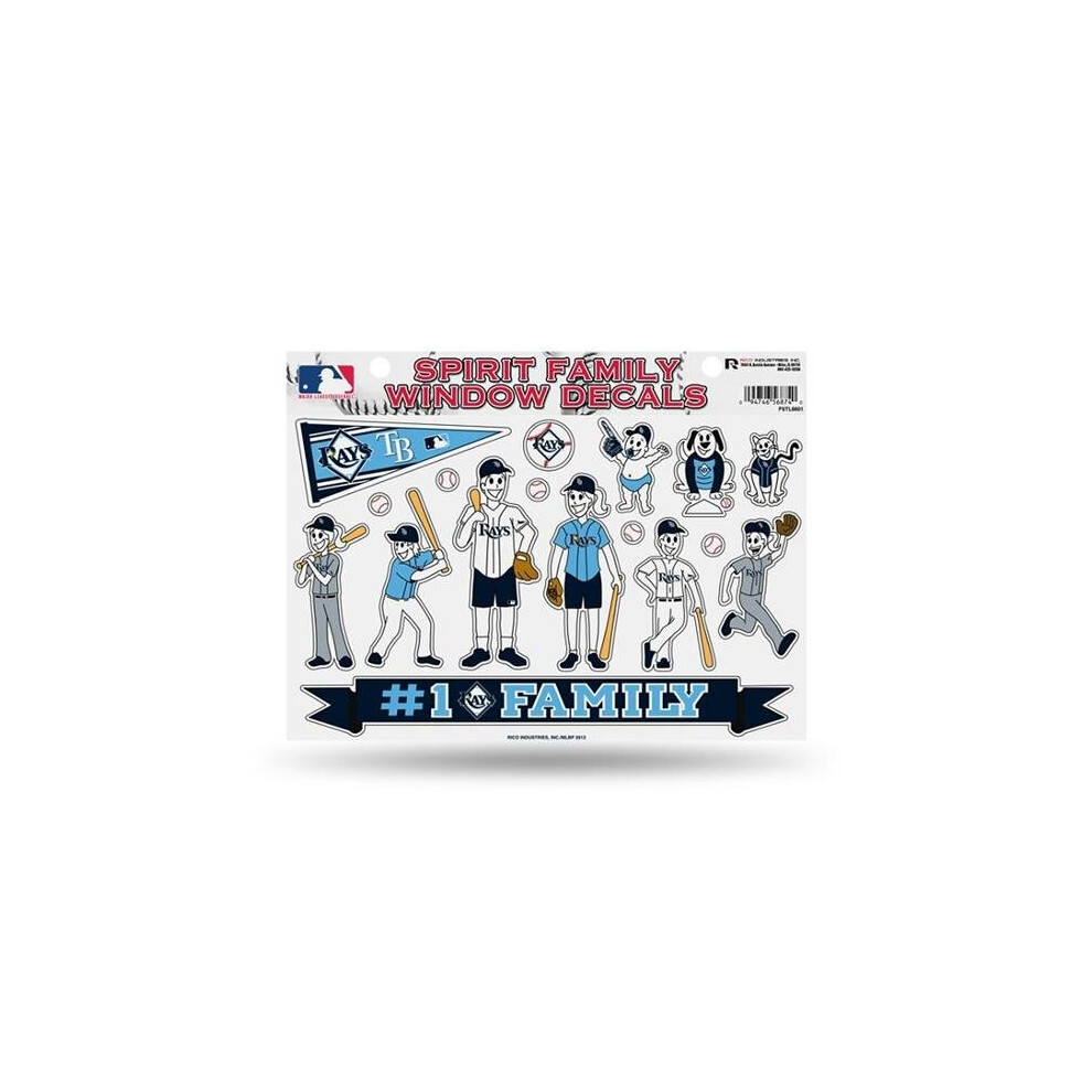 212 Main Fstl6601 7 X 11 In. Tampa Bay Rays Family Decal Set 094746568740
