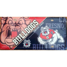 212 Main MTG290303 6 x 12 in. Fresno State Bulldogs Metal License Plate