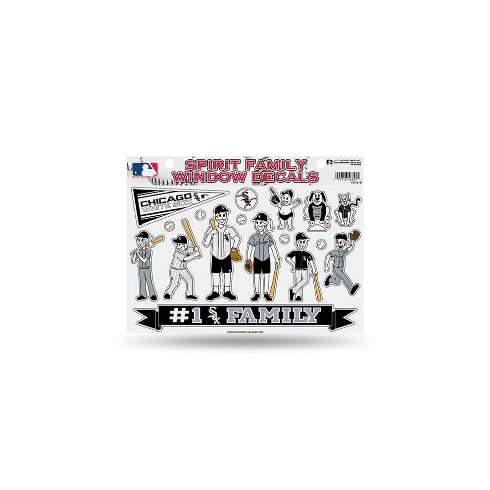 212 Main Fstl4101 7 X 11 In. Chicago Sox Family Decal Set White 094746568535