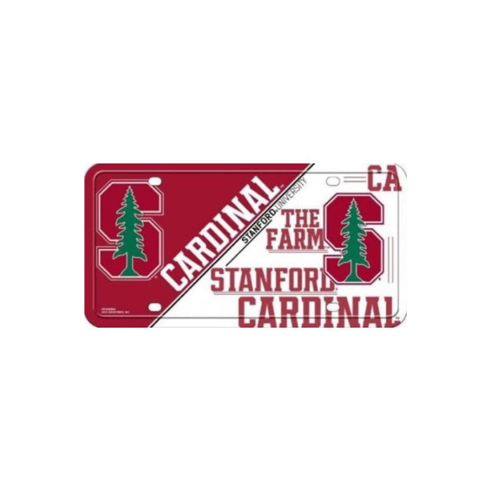 212 Main Mtg290802 6 X 12 In. Stanford Cardinal Metal License Plate 094746606183