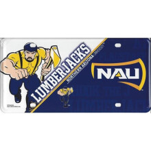 212 Main MTG460303 6 x 12 in. Northern Arizona Lumberjacks Metal License Plate