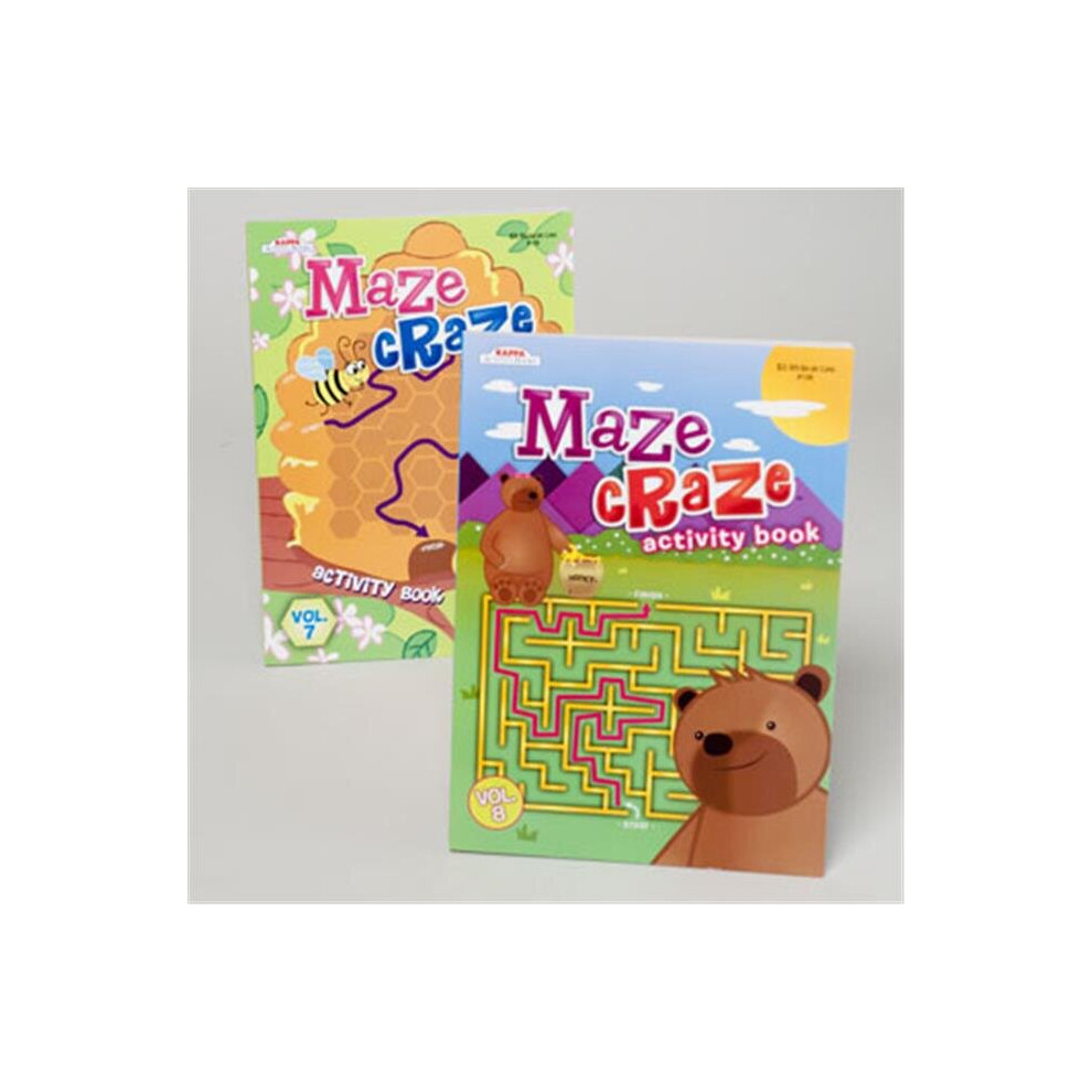 Kappa  2asst Activity Book Maze Craze, Pack of 24