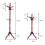 Coat Rack Wooden Hat Tree Adjustable Entryway Stand with 13 Hooks 3