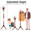 Coat Rack Wooden Hat Tree Adjustable Entryway Stand with 13 Hooks 5
