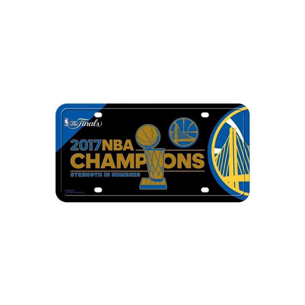 212 Main Mtg960wc17 6 X 12 In. State Warriors 2017 Nba Finals Champs Metal License Plate Golden 767345254283