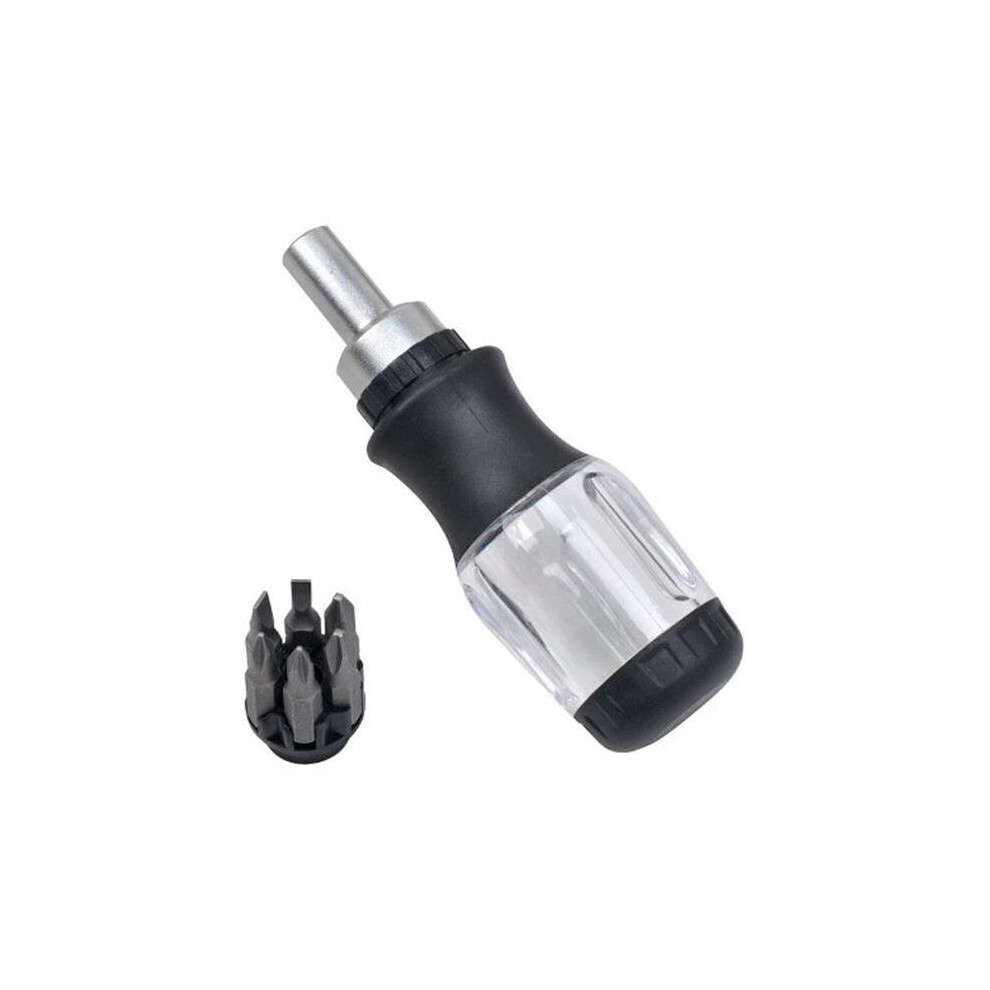 Xd14020 6 In 1 Stubby Ratcheting Multibit Screwdriver - Pack Of 6 745704011685