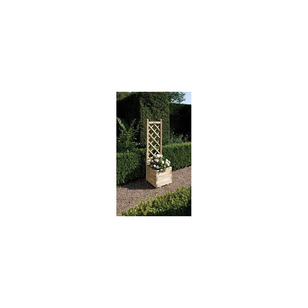 Square Planter & Lattice